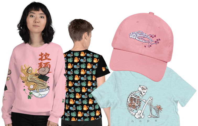 cool art shirts embroidered hats fanart clothes