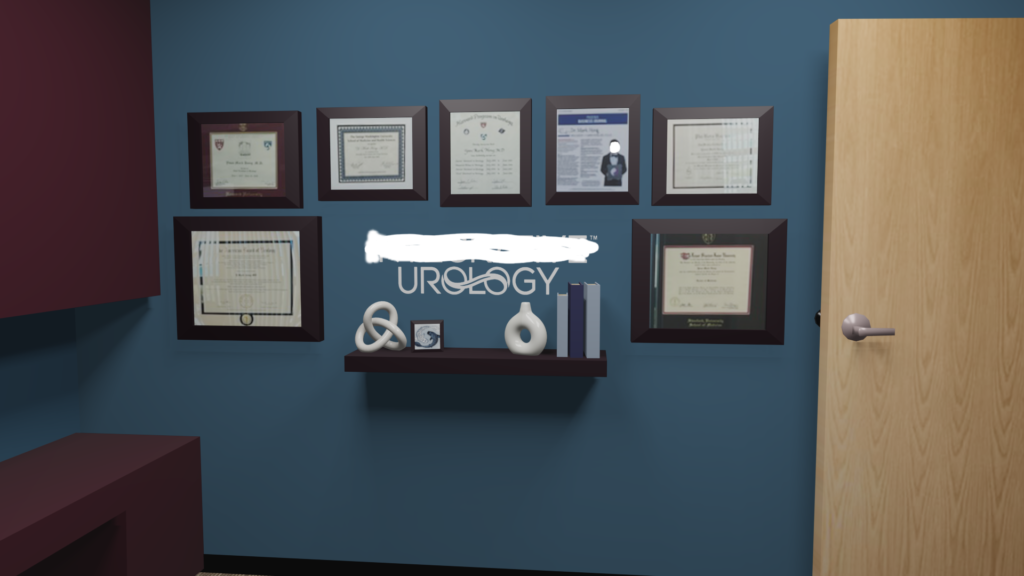 3D model of doctor office for interior design brand development